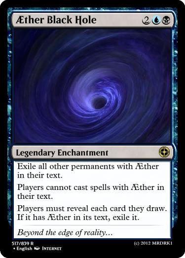 black hole mtg card Magic The Gathering - Unfinity - They cant be regenerated. My Take on a Black