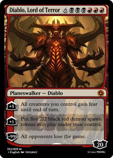 diablo mtg cards irritante - Innistrad Remastered #313 (Espaol) Custom art for your MTG