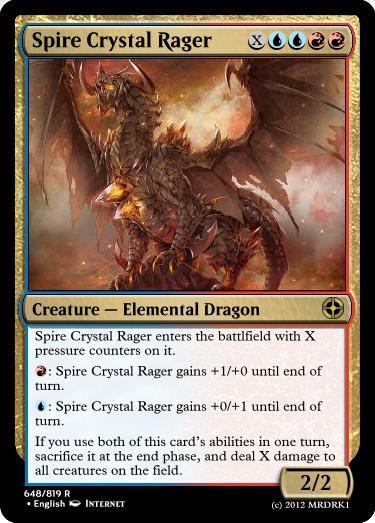 Geode Rager Mtg MTG FanCard - Spire Crystal Rager by MRDRK1 on DeviantArt