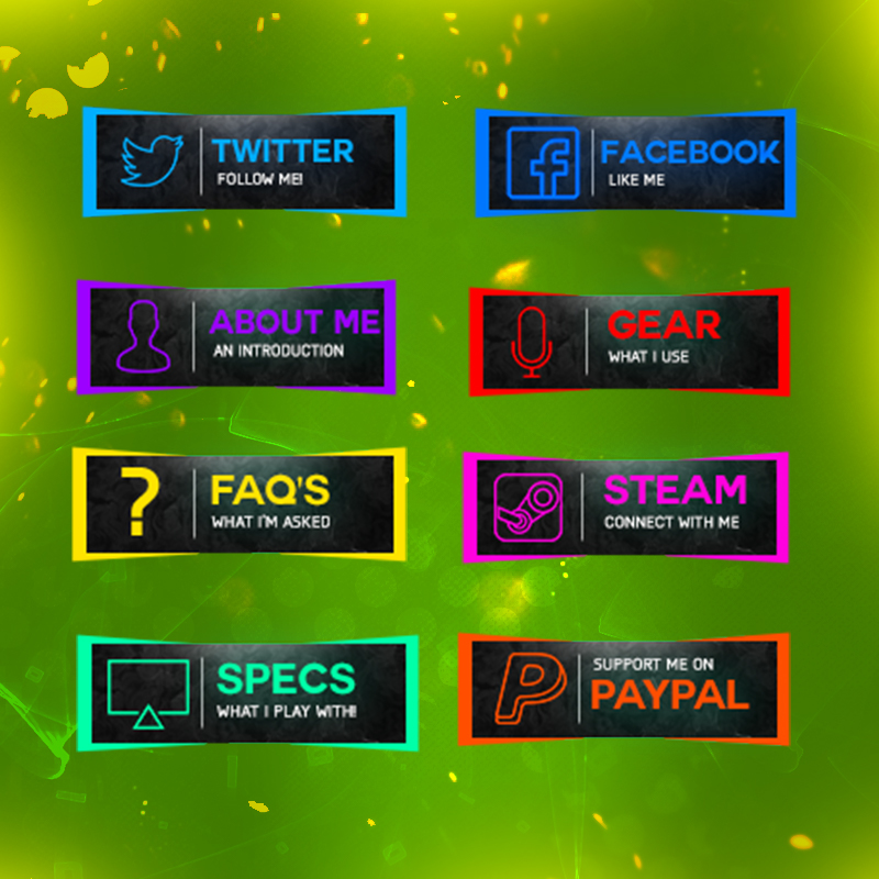 Example twitch panels by PlebsiDesigns on DeviantArt