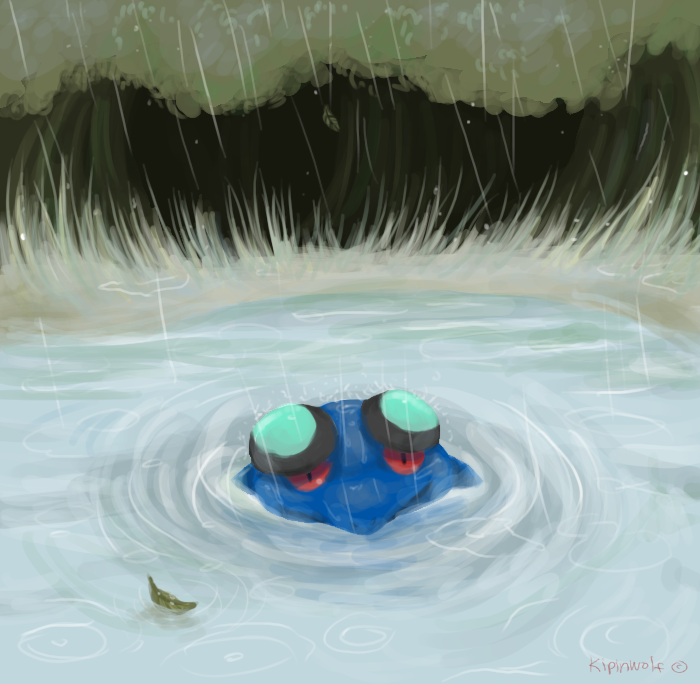 Seismitoad in the rain