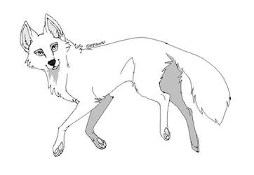 Wolf lineart