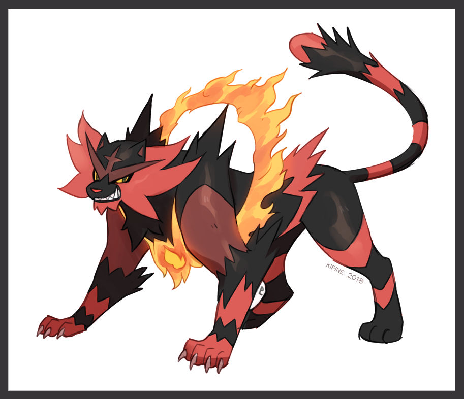 Incineroar (slight) redesign by Kipine on DeviantArt