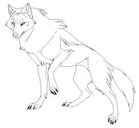 Wolf Lineart 2018 (free to use!)