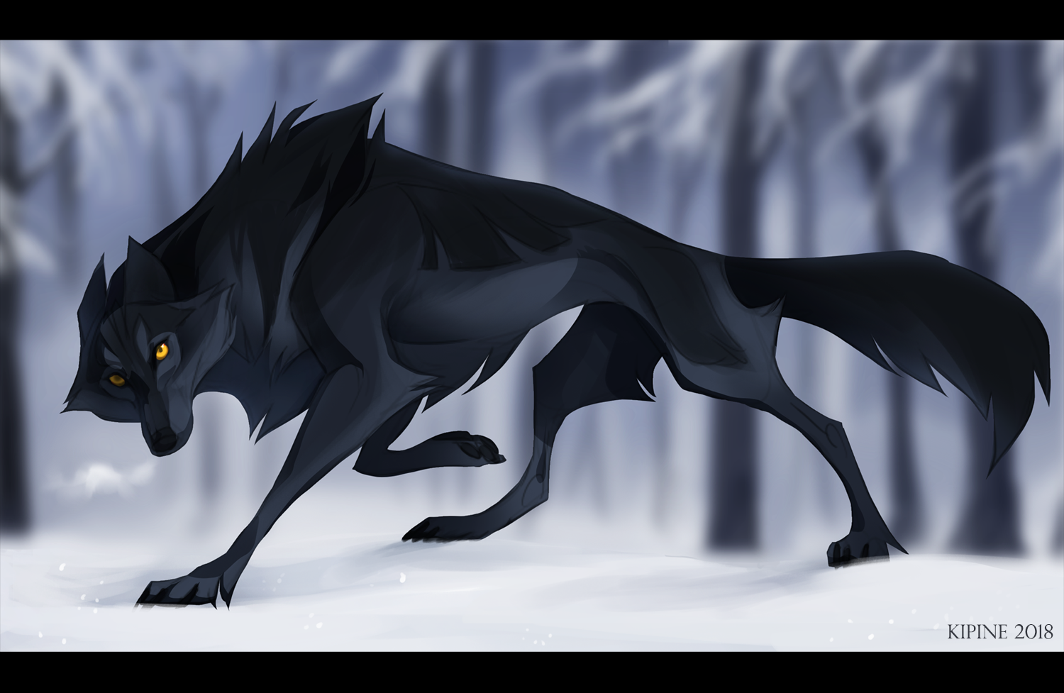 Black Wolf by Kipine on DeviantArt