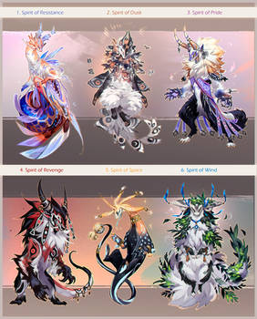 Spirits III - Adoptables for Sale