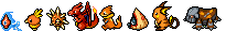 Orange Pokemon Sprite Divider