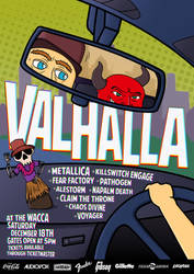 valhalla metal music poster