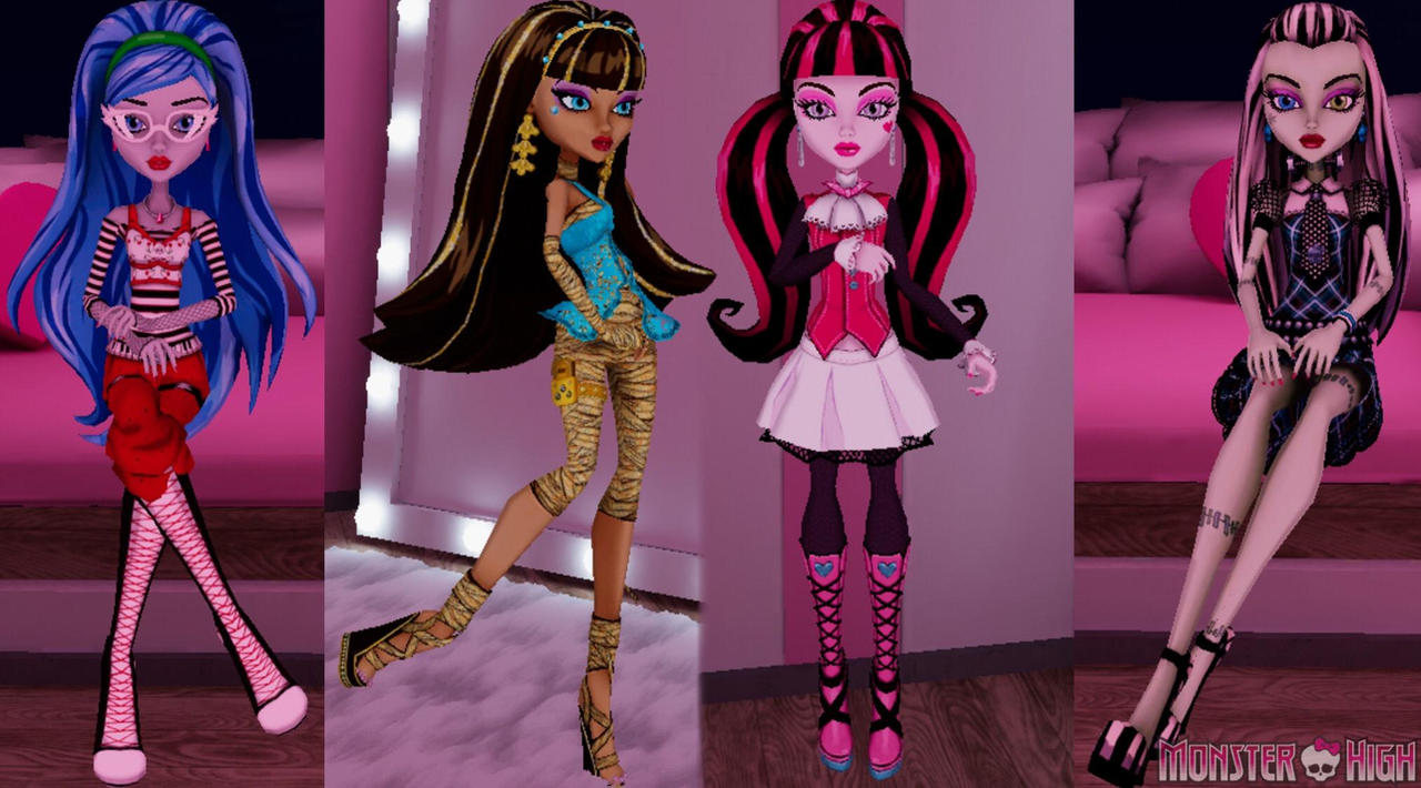 Monster High Models Part 1 by DollieGold on DeviantArt