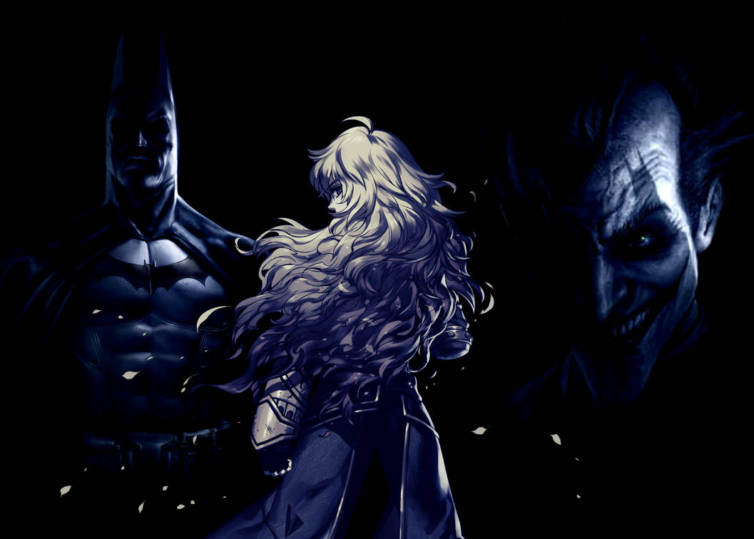 The Bat, The Blonde, and The Clown by DarkerEvening on DeviantArt