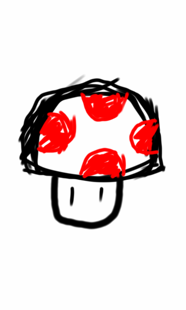 Sketch 1 - Mario Mushroom by Meta-link05