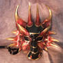 Fire Dragon Leather Mask
