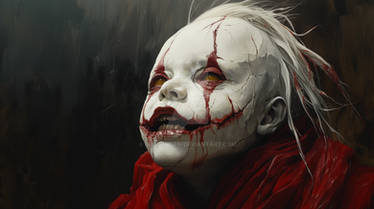 Clown demonic boy
