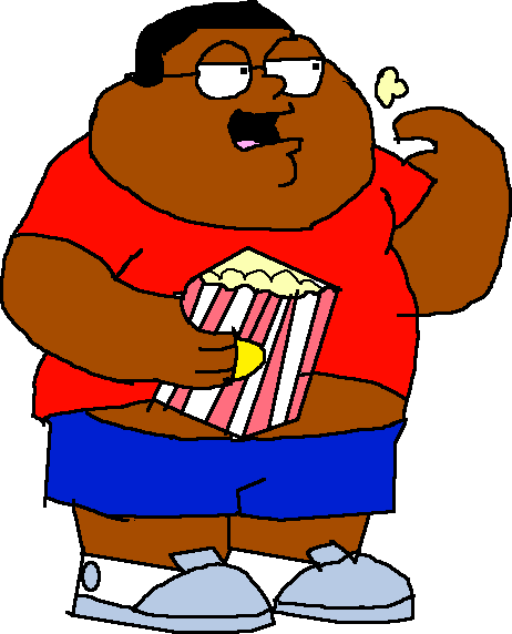Cleveland Jr Eating Popcorn. (Digital Sprite!) by Dennisthehammerhead4 ...