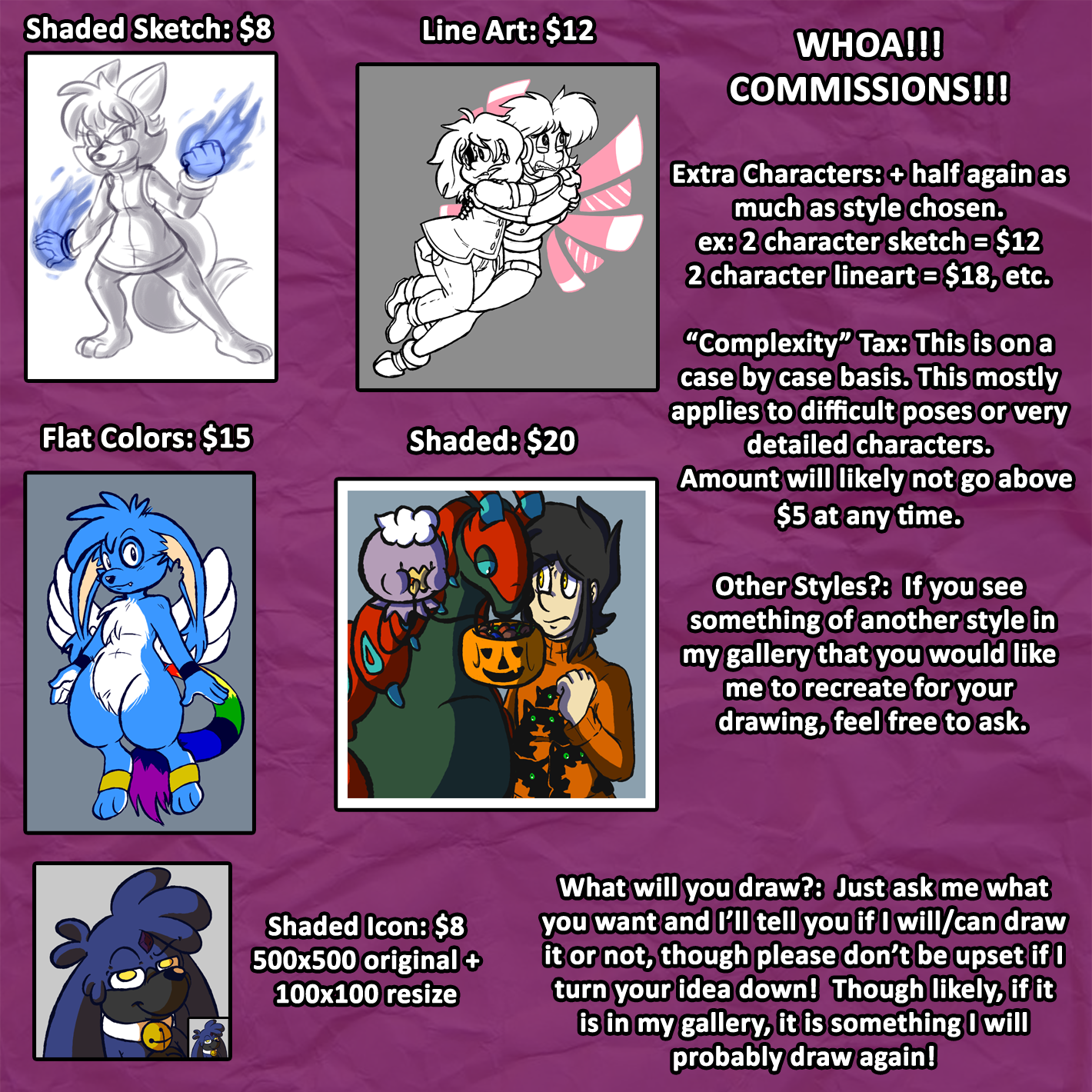 Commission Info + Examples