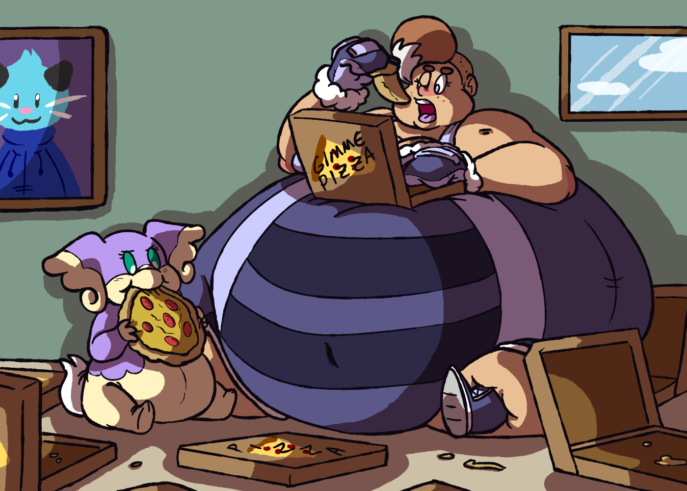 Commission - GIMME PIZZA