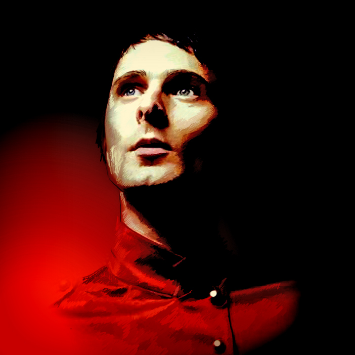 Matthew Bellamy painted