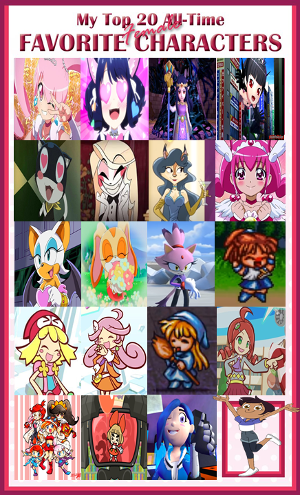 Most Female Deviantart My Top 20 Favorite Female Characters by nicolevega14 on DeviantArt