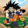 Leave my papa alone! Raditz and Ranch