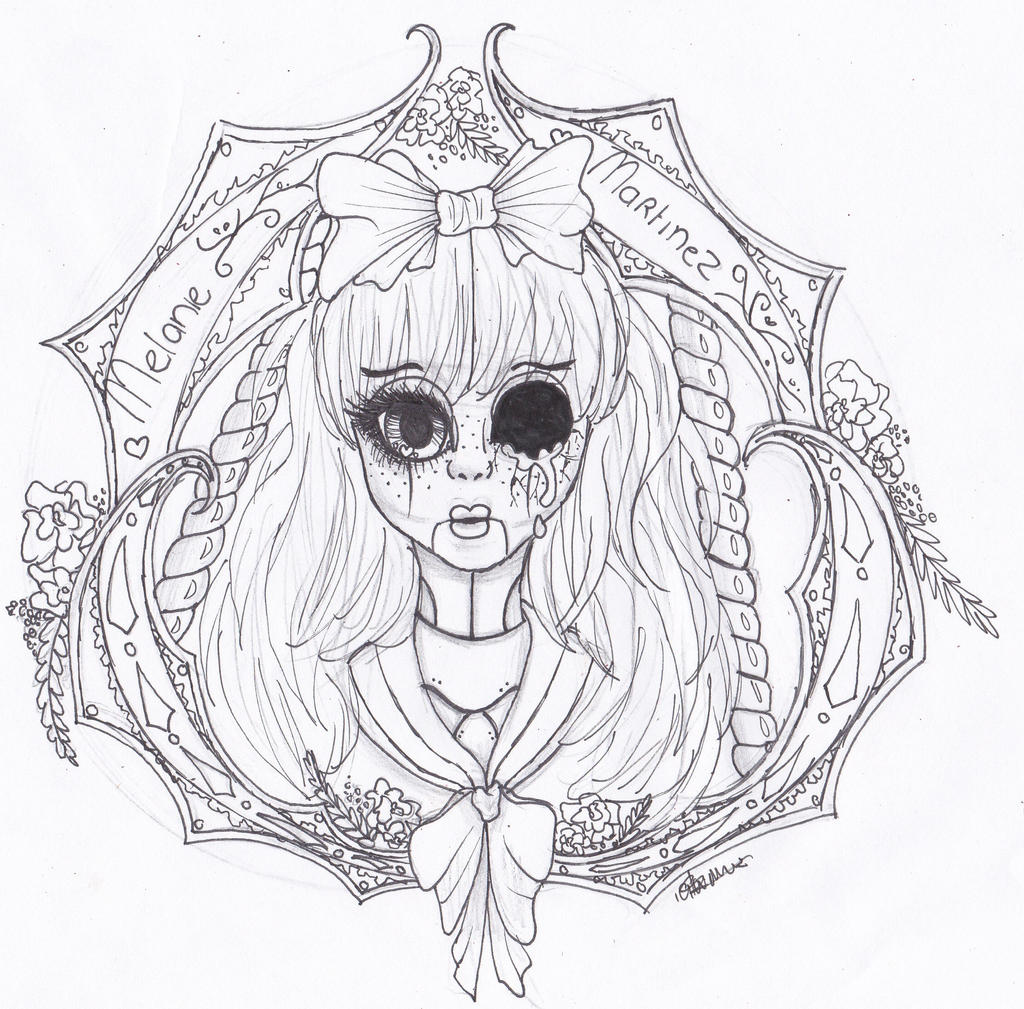 Download Melanie Martinez Sketch By Steampunkedfox On Deviantart