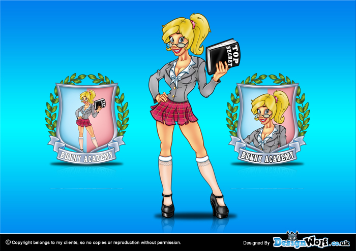 Bunny Academy Mascot and Logo