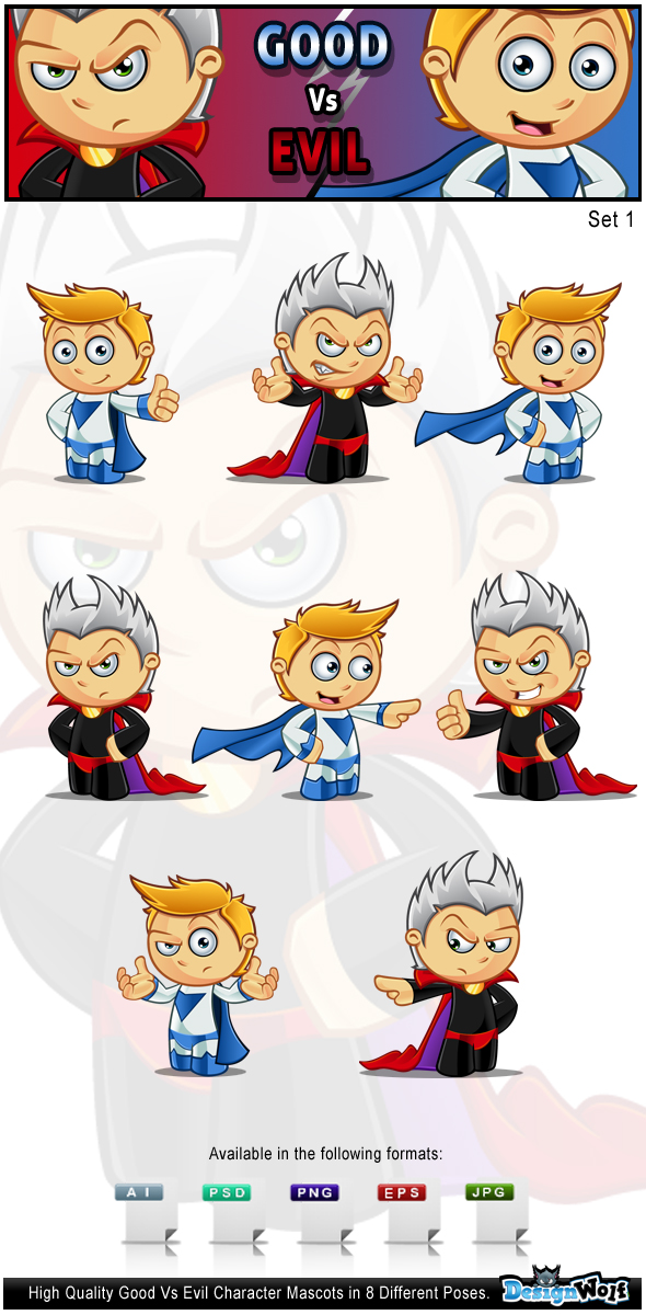 Good vs Evil Characters