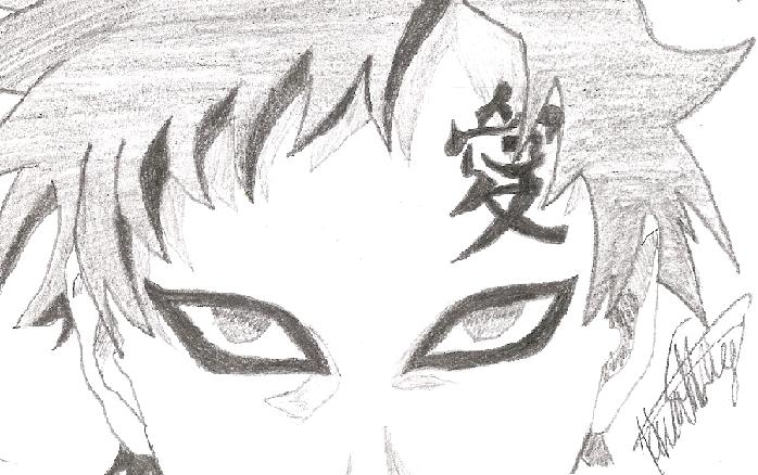 Evil Stare...Gaara