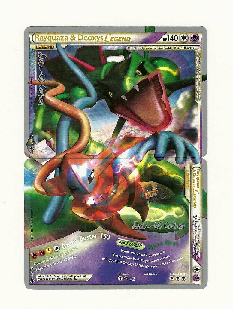 Rayquaza and Deoxys Legend cards by adventurerabby on DeviantArt