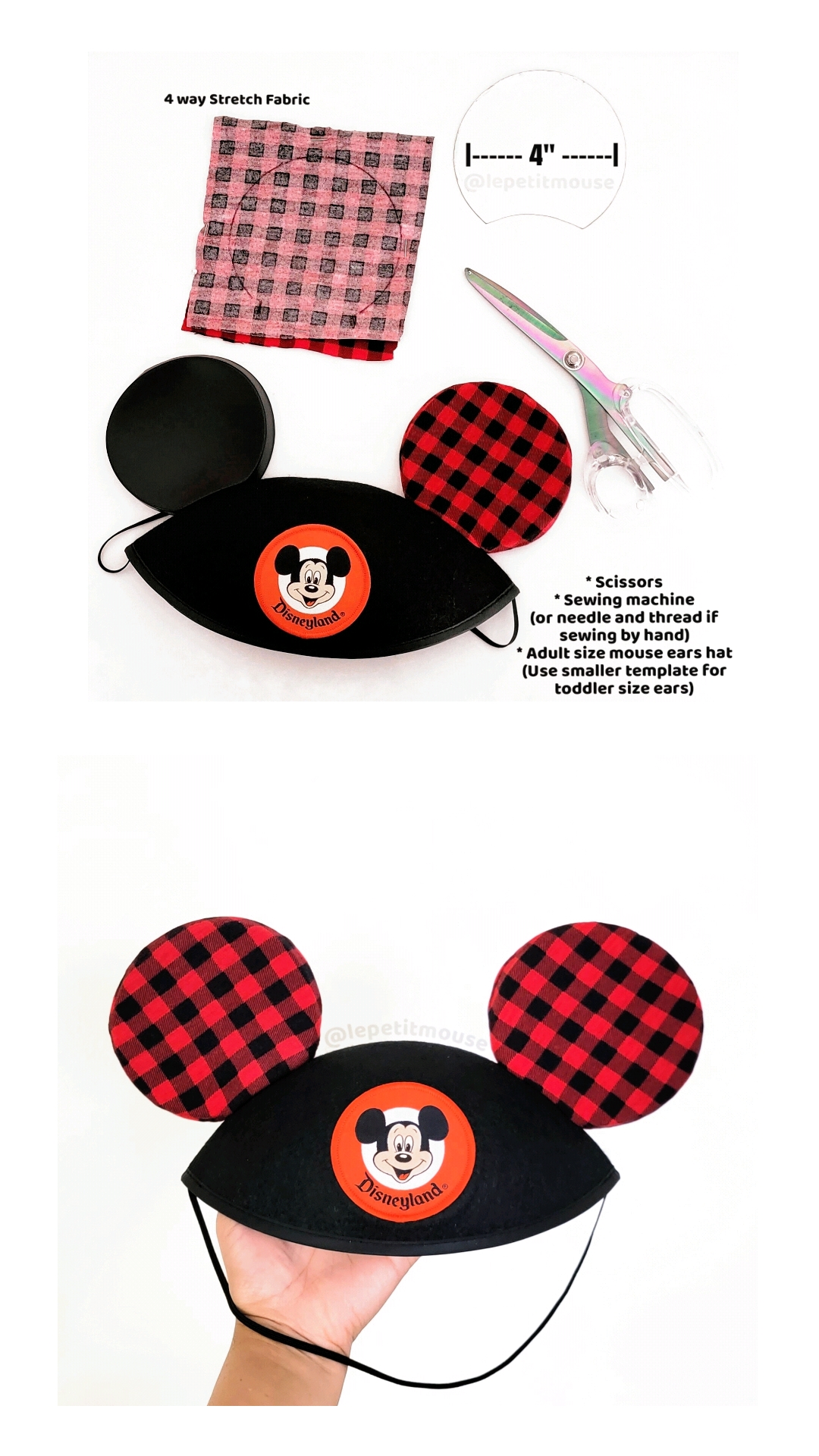 DIY Mickey Mouse Ears