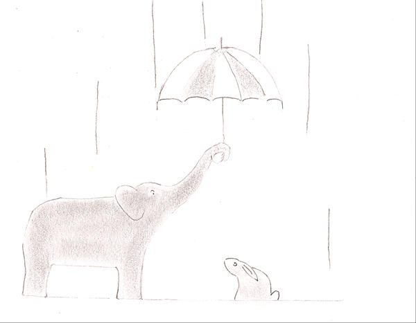 elephant and rabbit by runjack on DeviantArt