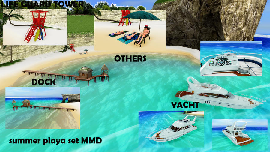 mmd beach set accessories