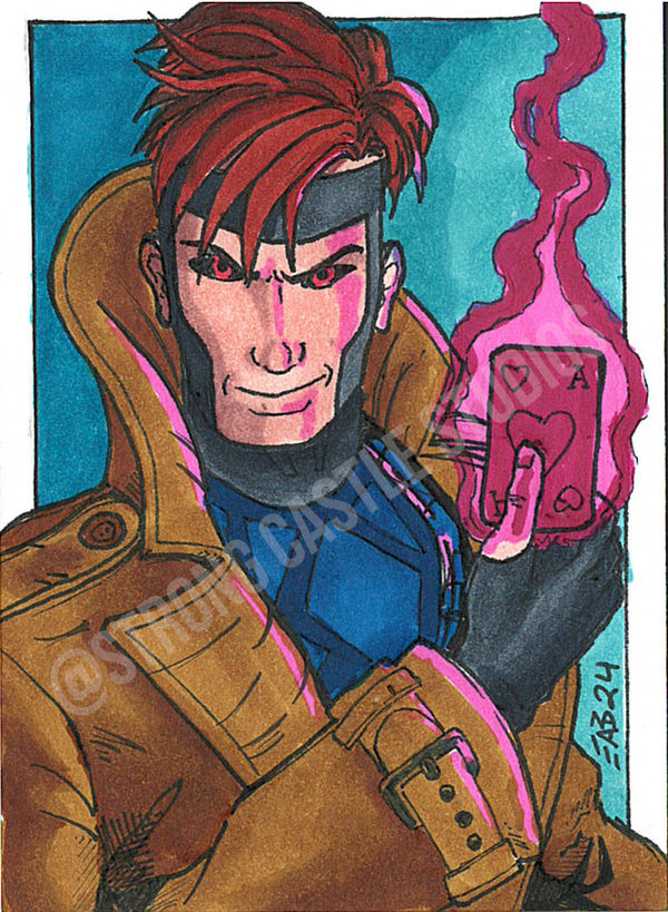 Gambit Colorblock Gambit 300dpi Watermark by StrongCastleStudios on DeviantArt