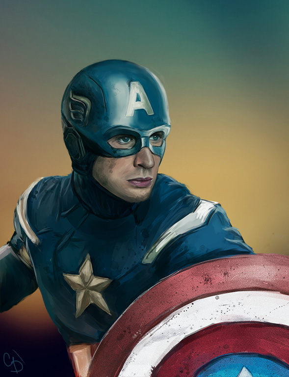 Captain America by christmasevedeer