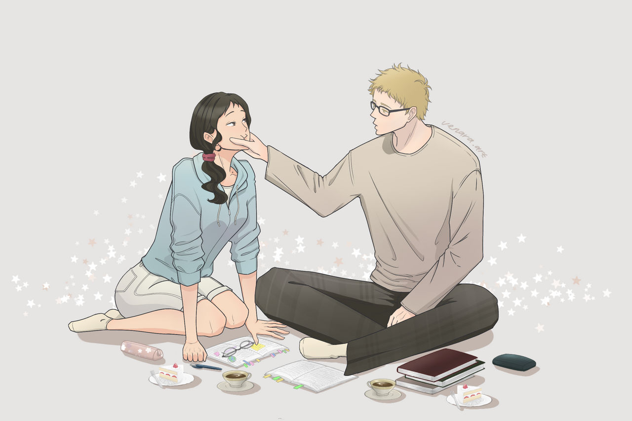 Tsukishima Kei x Fem! OC by venaraart on DeviantArt
