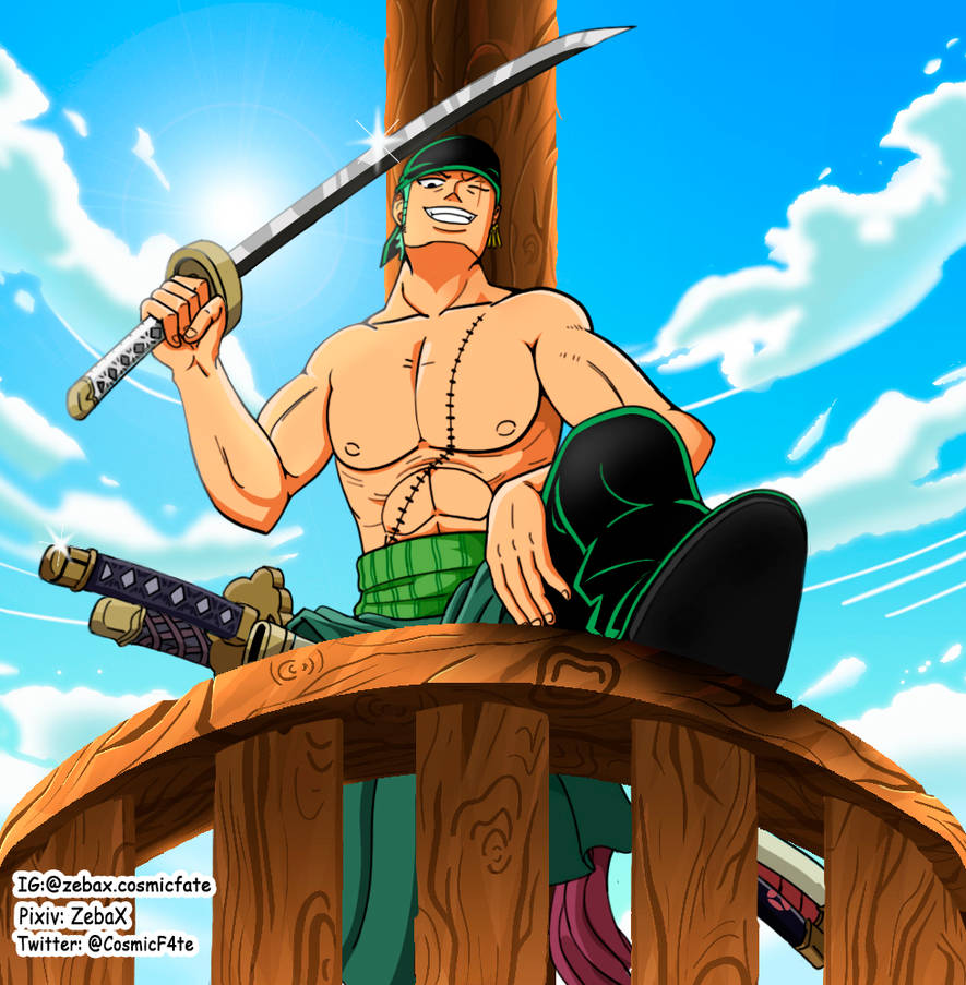 Roronoa Zoro from One Piece by LordZebaX on DeviantArt