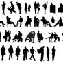 Free vector download - Business people silhouettes