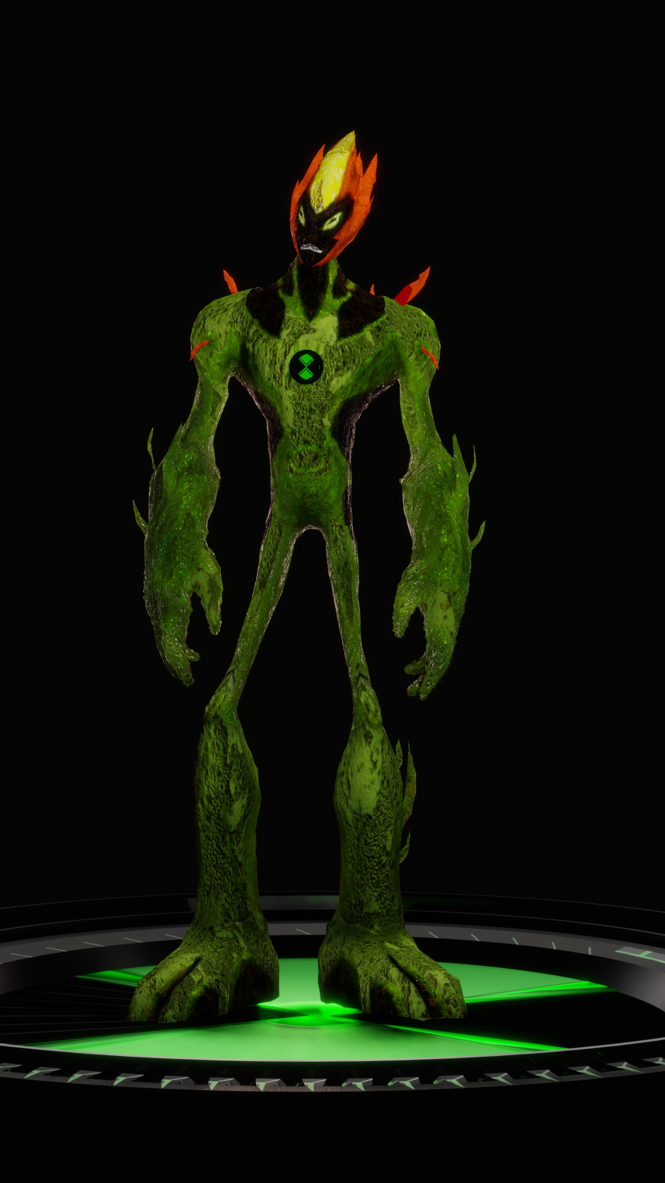 Swampfire Ben 10 Alien Force Model by CGwRAiTH on DeviantArt