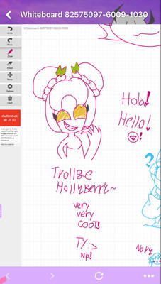 (whiteboard doodle) trollge hollyberry