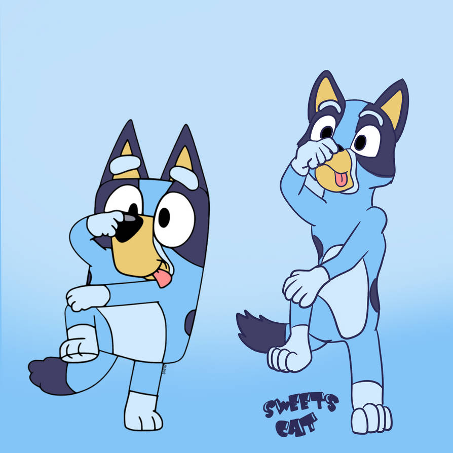Redrawing a Bluey clip art by Sweets-Cat88 on DeviantArt