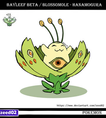 Bayleef beta - Blossomole - Hanamogura 2 pokemon