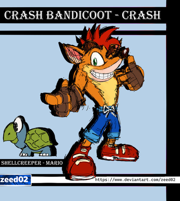 Shellcreeper Shell crash bandicoot and Shellcreeper - mario , Color by zeed02 on DeviantArt
