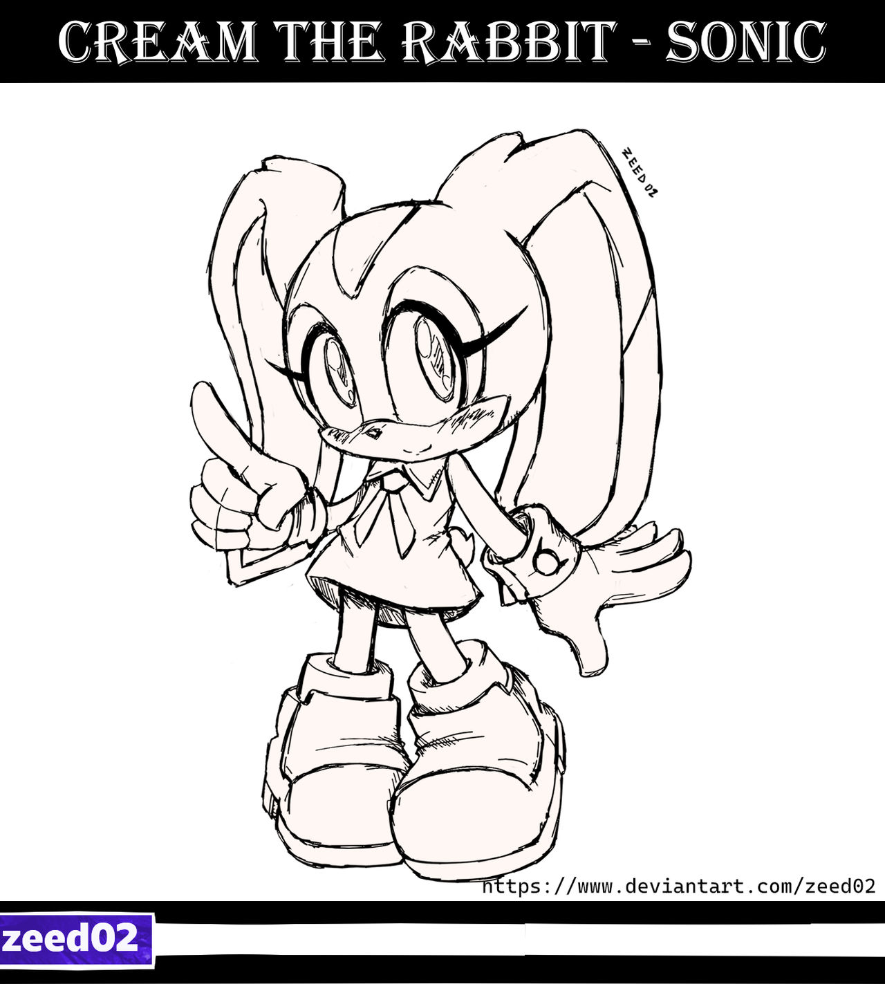 Cream The Rabbit Draw Cream the Rabbit 2 - Sonic by zeed02 on DeviantArt