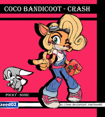Coco Bandicoot Crash And Pocky Sonic Color
