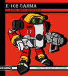  E-102 Gamma classic sonic redesign Color by zeed02