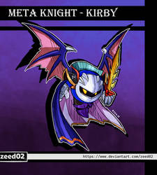 Meta Knight kirby - smash bros style color 