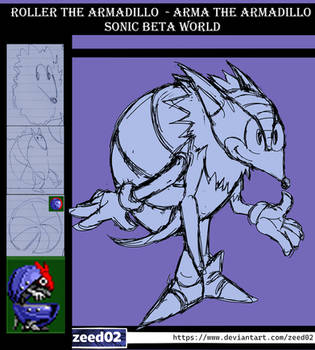 Roller the Armadillo (Mighty?)- Sonic beta World