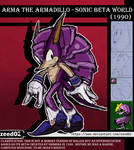Roller the Armadillo (Mighty?)- Sonic beta Color by zeed02