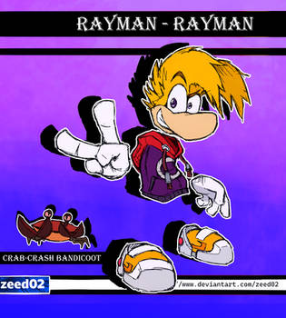 Rayman and Crab Crash Bandicoot Color