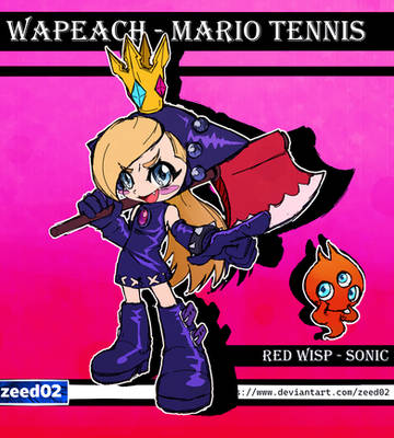 Wapeach mario and red wisp sonic color