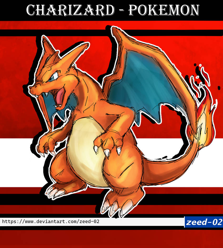 Charizard From Pokemon (color) by zeed02 on DeviantArt